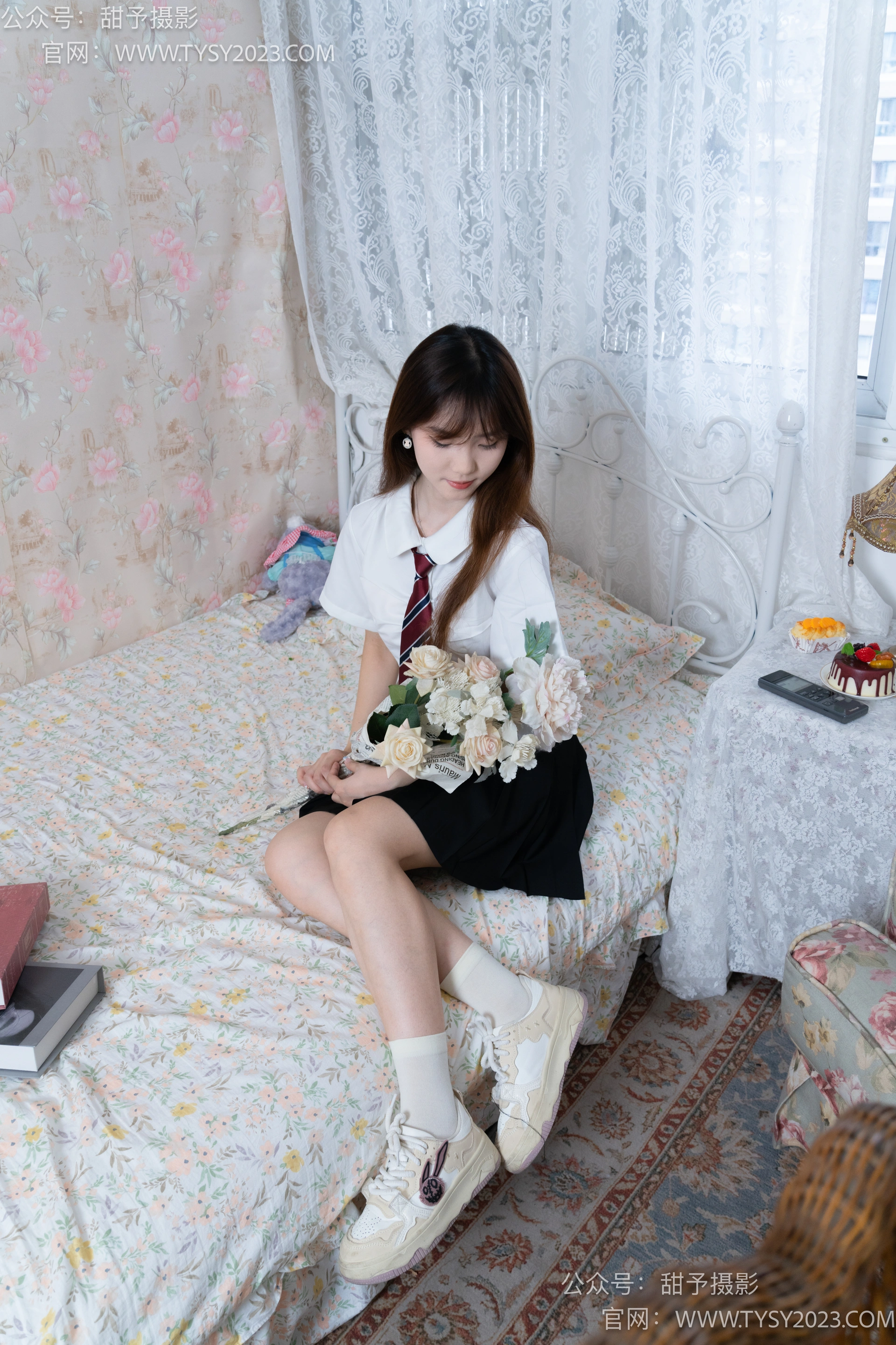 甜予摄影 NO.007 璇璇-板鞋、白棉袜、裸足 2